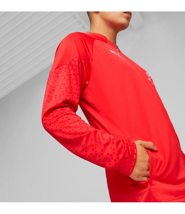 Puma Puma AC Milan 2023-24 Full Zip Training Jacket - Red/Feather Gray