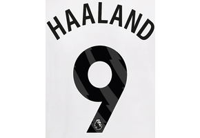 Haaland # 9 Manchester City 23/24 Away Nameset - Black