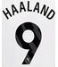 Uni-Sport Haaland # 9 Manchester City 23/24 Away Nameset - Black