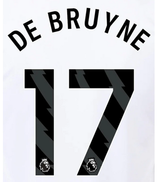 Uni-Sport DeBruyne # 17 Manchester City Away Black Nameset 23-24