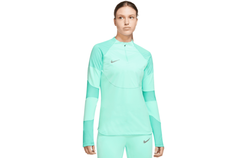 Nike Womens Therma-Fit Strike 1/4-Zip Soccer Drill Top - Green Glow/Light Menta