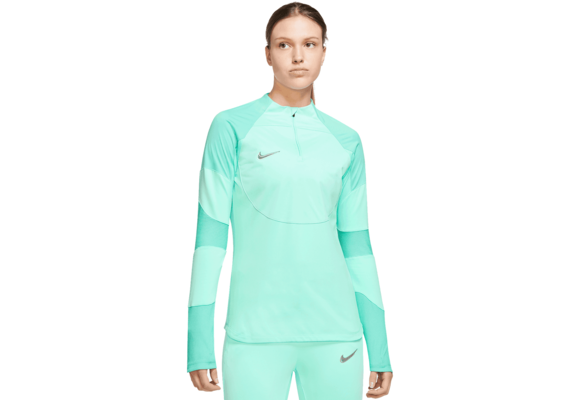 Nike Womens Therma-Fit Strike 1/4-Zip Soccer Drill Top - Green Glow/Light Menta