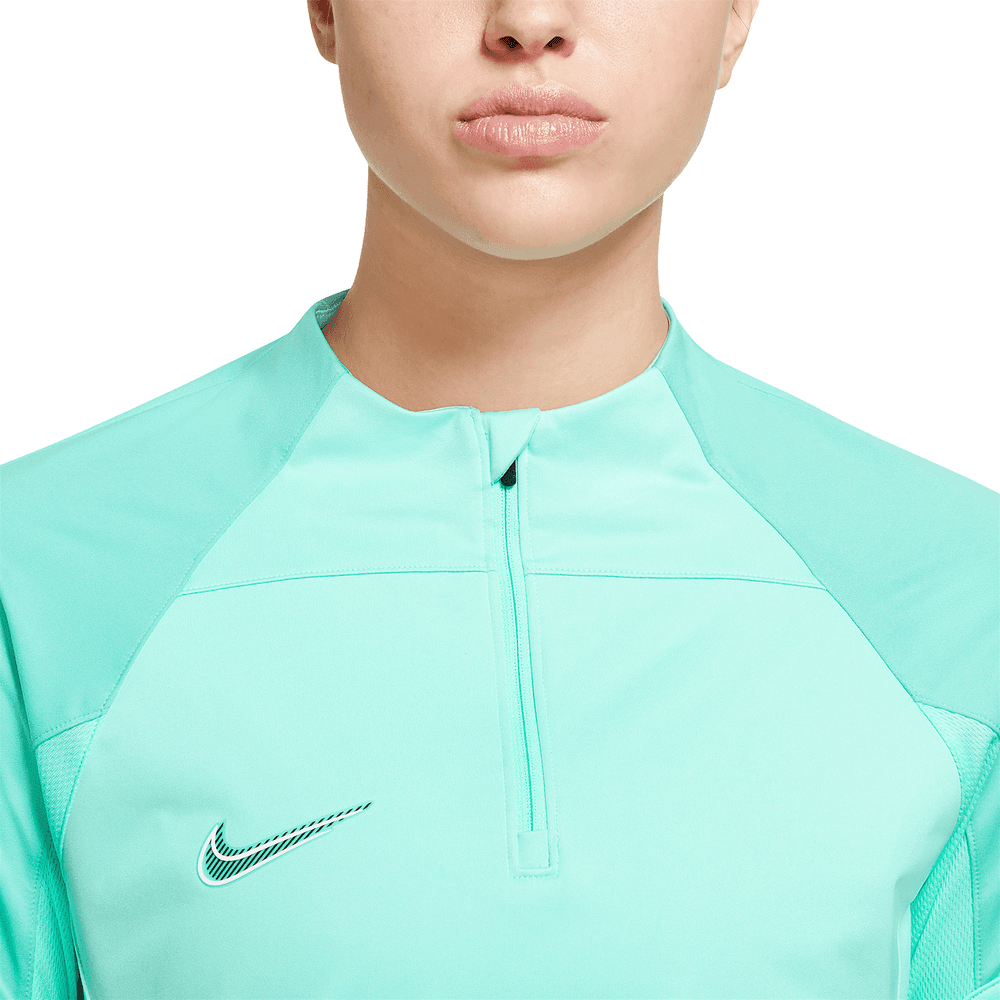 Nike Womens Therma-Fit Strike 1/4-Zip Soccer Drill Top - Green Glow/Light Menta