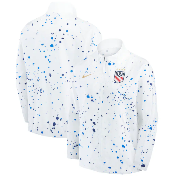 Nike USA United States Womens WWC 2023 - 24 Anthem Jacket - White/Gold