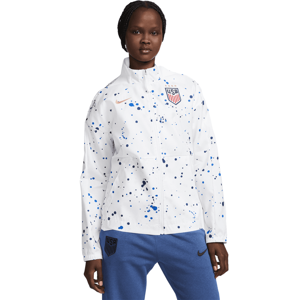 Nike USA United States Womens WWC 2023 - 24 Anthem Jacket - White/Gold