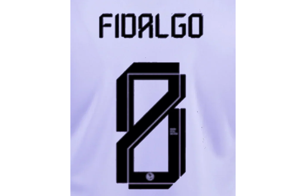 Fidalgo # 8 Club America 23/24 Third  Nameset - Black