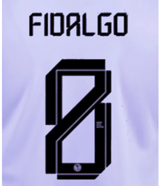 Uni-Sport Fidalgo # 8 Club America 23/24 Third  Nameset - Black