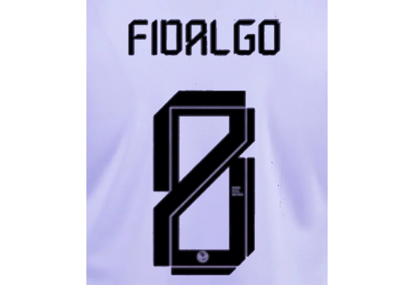 Fidalgo # 8 Club America 23/24 Third Nameset - Black