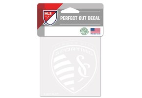 WinCraft Sporting Kansas City LogoPerfect Cut 4 x 4 White Decal