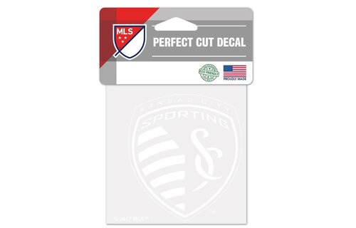 WinCraft Sporting Kansas City LogoPerfect Cut 4 x 4 White Decal