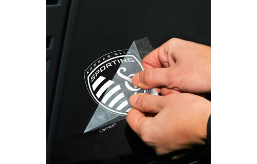 WinCraft Sporting Kansas City LogoPerfect Cut 4 x 4 White Decal