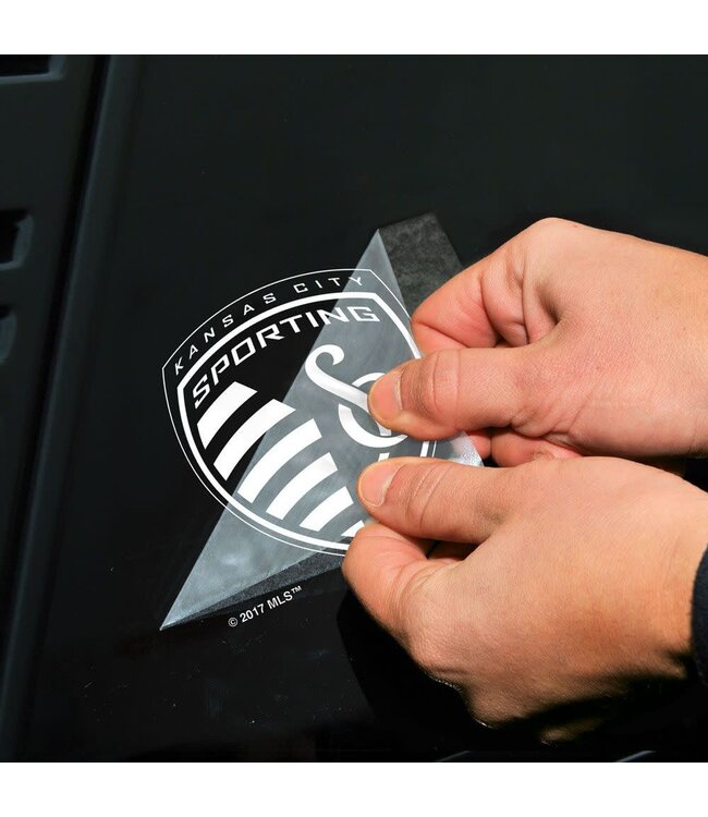 Wincraft WinCraft Sporting Kansas City LogoPerfect Cut 4 x 4 White Decal