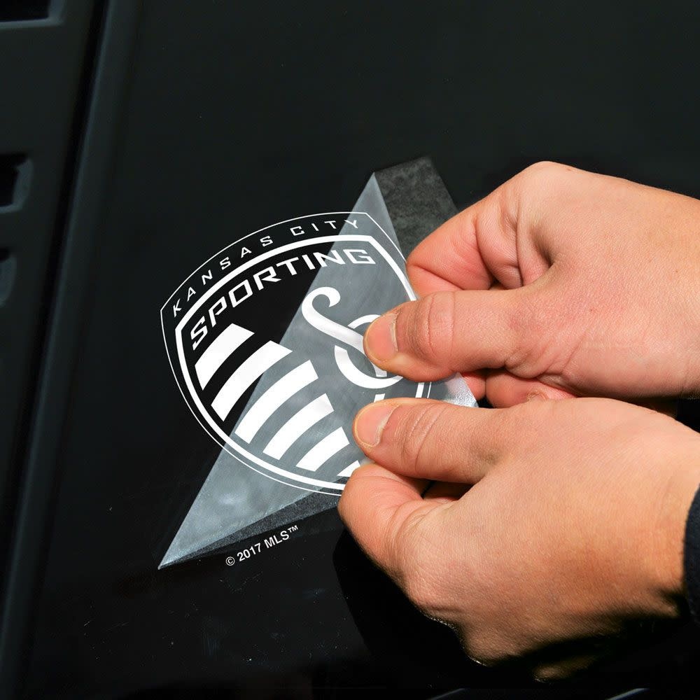 WinCraft Sporting Kansas City LogoPerfect Cut 4 x 4 White Decal