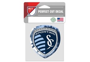 WinCraft Sporting Kansas City LogoPerfect Cut 4 x 4 Tie Dye Decal