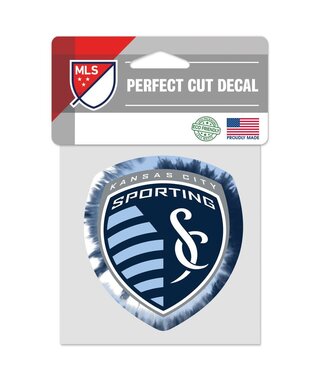 Wincraft WinCraft Sporting Kansas City LogoPerfect Cut 4 x 4 Tie Dye Decal
