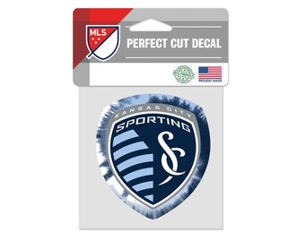 WinCraft Sporting Kansas City LogoPerfect Cut 4 x 4 Tie Dye Decal