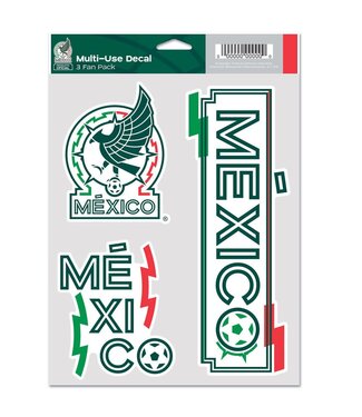 Wincraft WinCraft Mexico National Team Multi Use 3 Pack Soccer Fan Decal