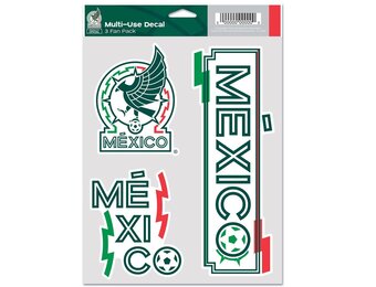 WinCraft Mexico National Team Multi Use 3 Pack Soccer Fan Decal