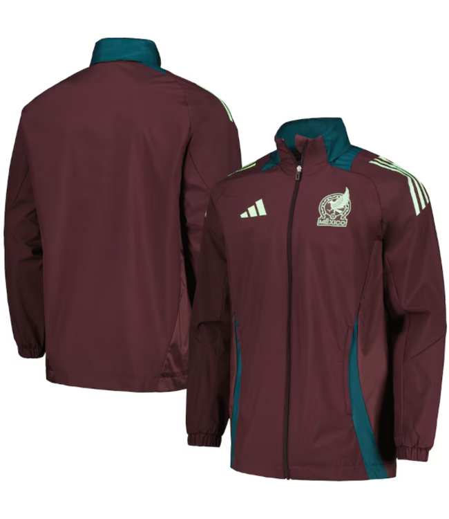 adidas adidas Mexico Copa America 2024 AW Jacket - Burgundy
