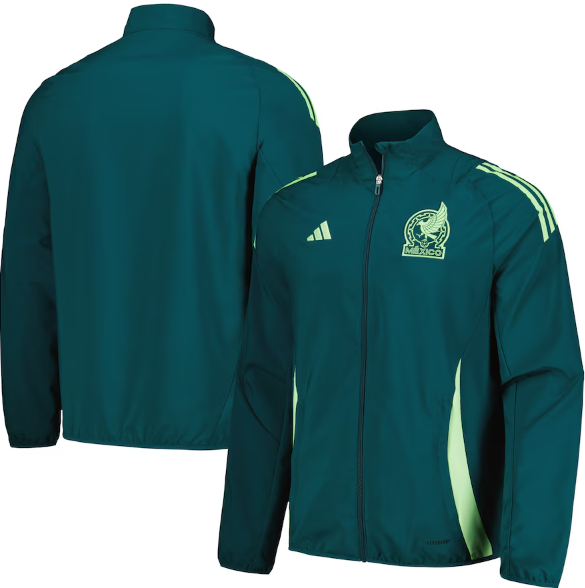 adidas adidas Mexico Copa America 2024 Aeroready Pre Match Jacket Collegiate Green Soccerium
