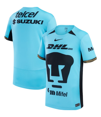 Nike Nike Youth Pumas UNAM 2023 -2 4 Third Jersey - Baltic Blue/Black/Truly Gold