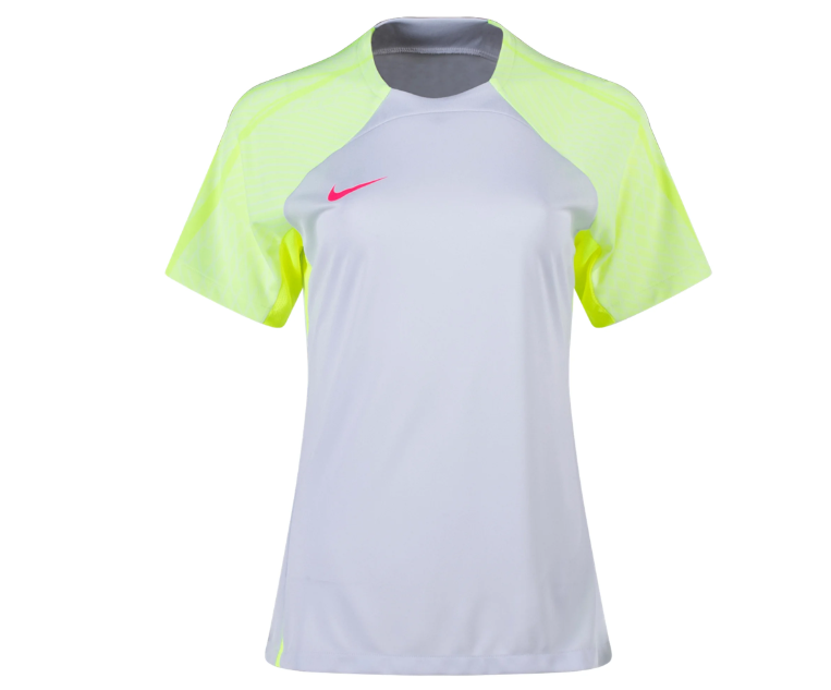Nike Womens Dri-Fit Strike Soccer Jersey  - Grey/Lime/Summit White