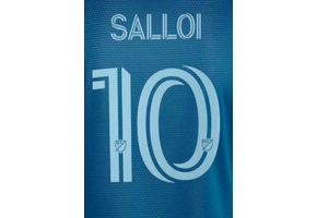 Salloi # 10 Sporting Kansas City 2024/25 Away  Adult Nameset - Icey Blue