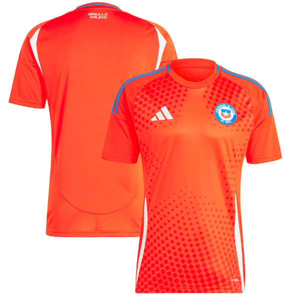 adidas Chile Copa America 2024 Home Soccer Jersey- Active Red