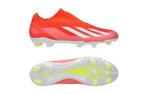 adidas X Crazyfast Citrus Energy LL Laceless League FG - Solar Red/White/Solar Yellow