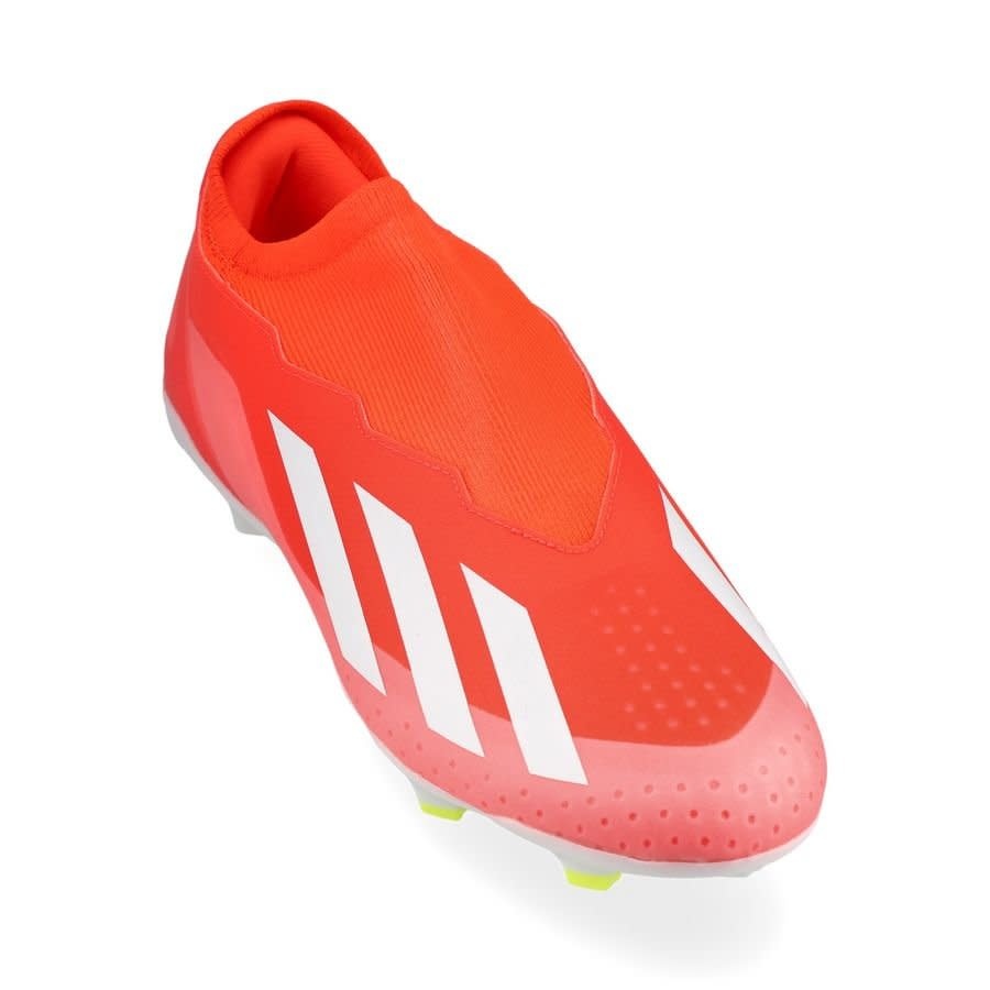 adidas X Crazyfast Citrus Energy LL Laceless League FG - Solar Red/White/Solar Yellow