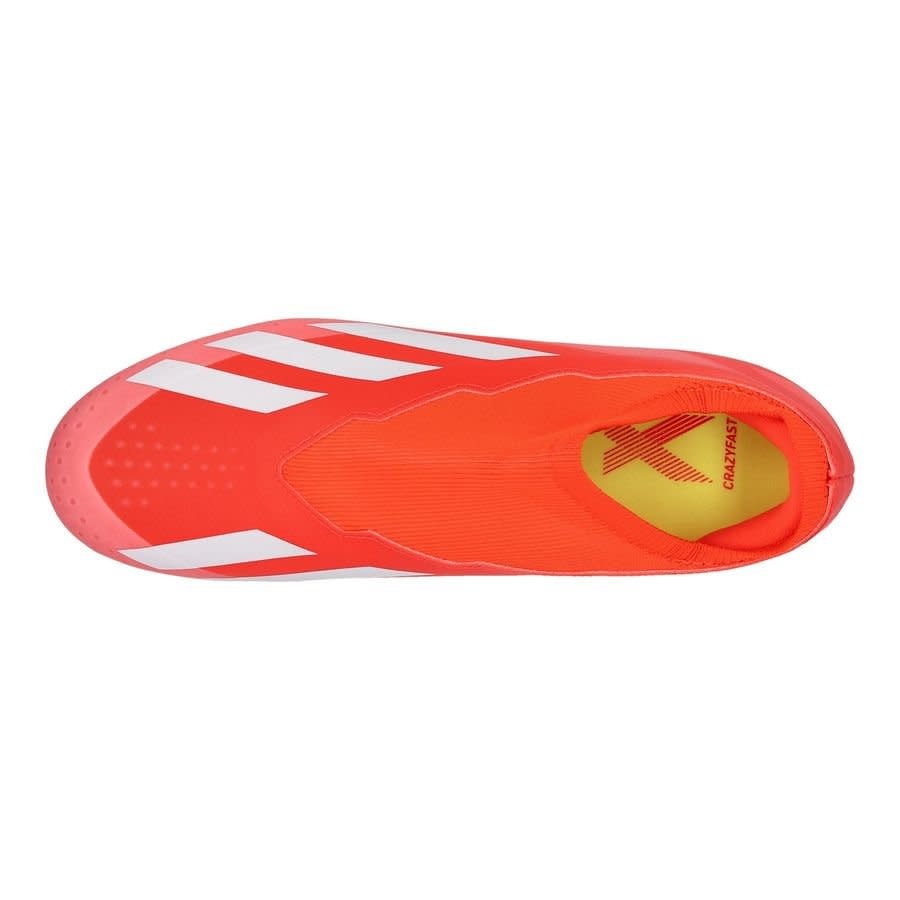 adidas X Crazyfast Citrus Energy LL Laceless League FG - Solar Red/White/Solar Yellow