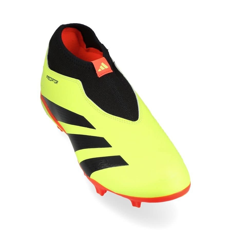 adidas Predator 24 League  LL Laceless FG Citrus Energy Pack -Solar Yellow/Core Black/Solar Red