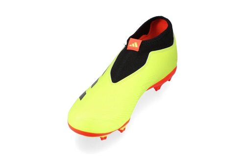 adidas Jr Predator 24 League  LL Laceless FG Citrus Energy Pack -Solar Yellow/Core Black/Solar Red