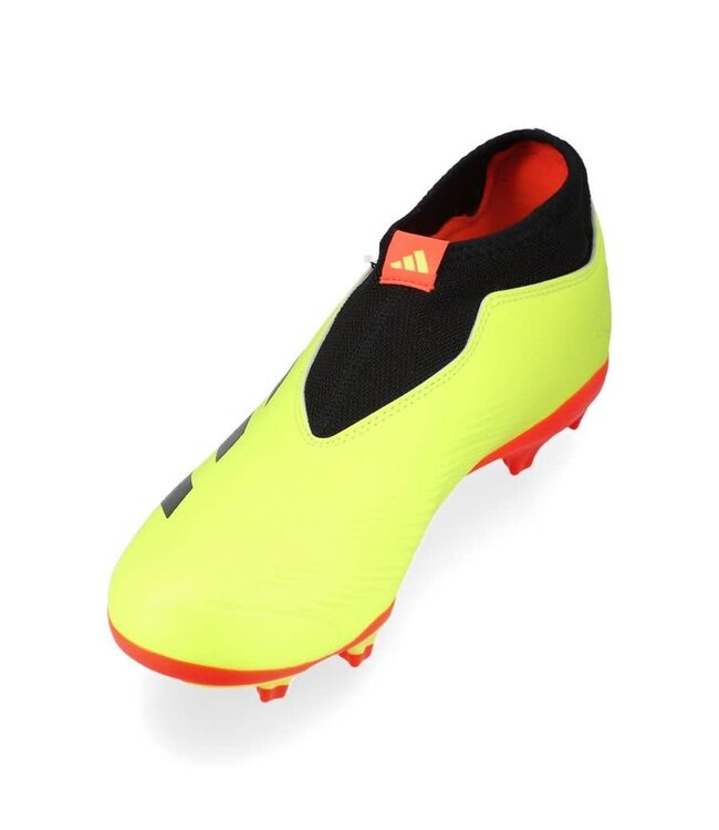 adidas adidas Jr Predator 24 League  LL Laceless FG Citrus Energy Pack -Solar Yellow/Core Black/Solar Red