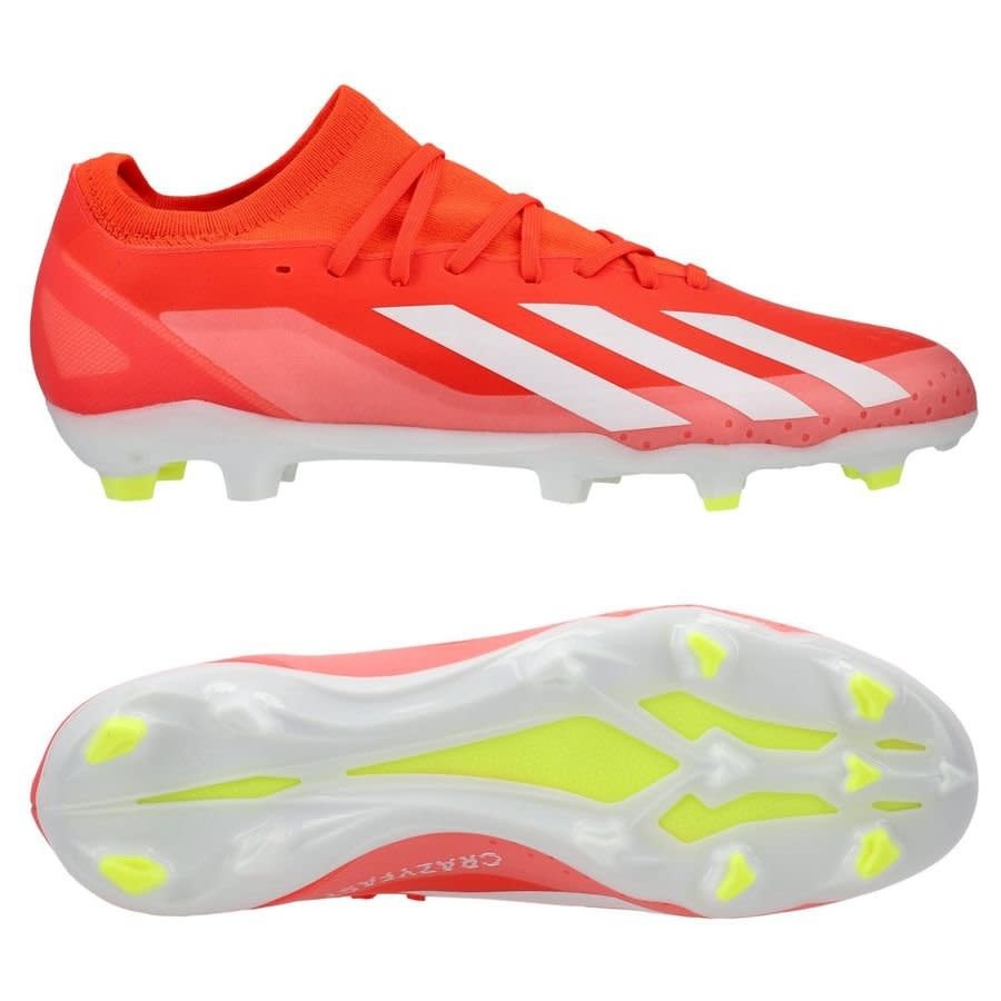 adidas X Crazyfast Citrus Energy League FG - Solar Red/White/Solar Yellow