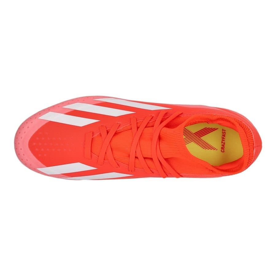 adidasJr X Crazyfast Citrus Energy League FG - Solar Red/White/Solar Yellow