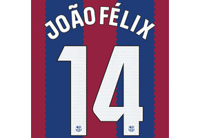 Joao Felix # 14 Barcelona 2023 / 24 Home Nameset - KIDS (YOUTH)