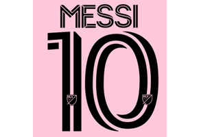 Messi #10 Inter Miami MLS Home  Nameset - Black KIDS