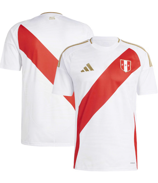 adidas adidas Peru Copa America 2024 Home Soccer Jersey- White/Red