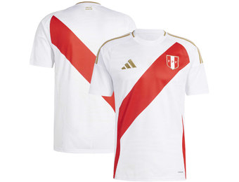 adidas adidas Peru Copa America 2024 Home Soccer Jersey White Red Soccerium