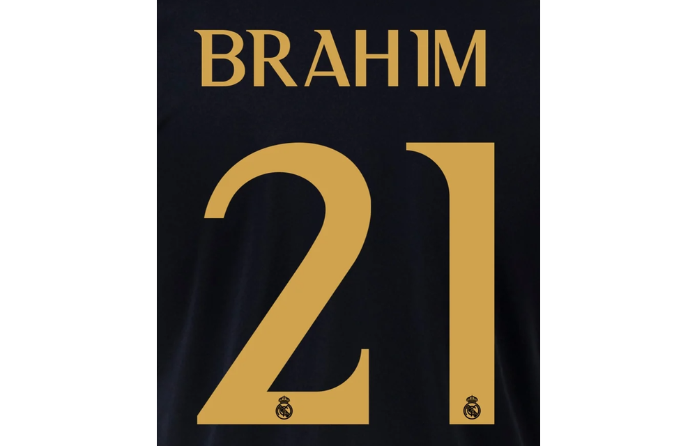 Brahim Diaz # 21 Real Madrid 23/24 Away / Third Nameset
