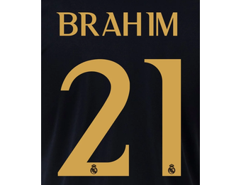 Brahim Diaz # 21 Real Madrid 23/24 Away / Third Nameset
