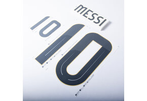 Messi # 10 Argentina Copa America 2024 Home Nameset - Black/Gold YOUTH/KIDS