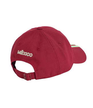 adidas adidas Mexico Copa America 2024 Soccer Adjustable Hat Cap - Dark Burgundy/Green Spark