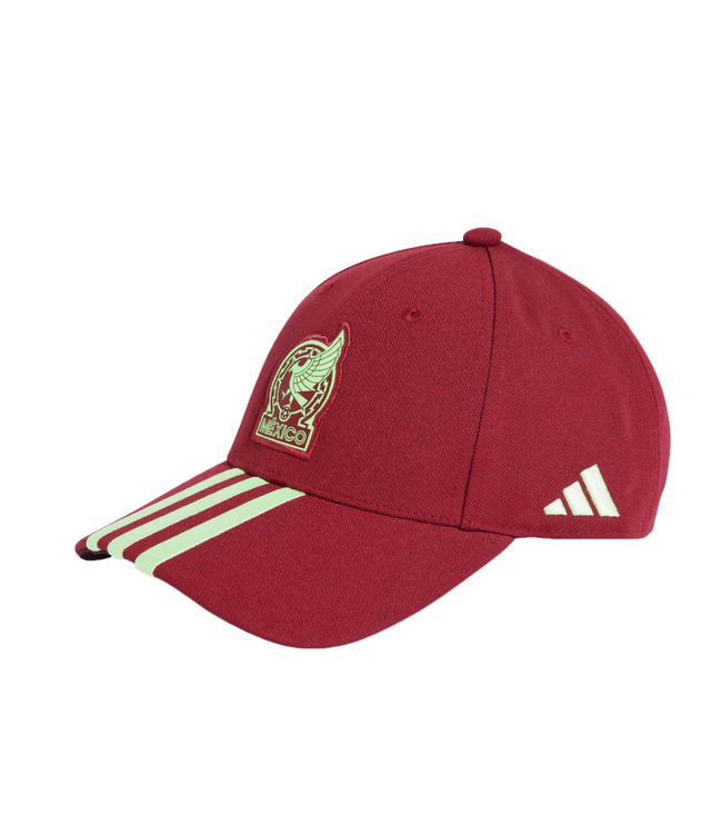 adidas adidas Mexico Copa America 2024 Soccer Adjustable Hat Cap - Dark Burgundy/Green Spark