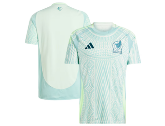 adidas Mexico FMF Copa America 2024 Away Jersey - Linen Green