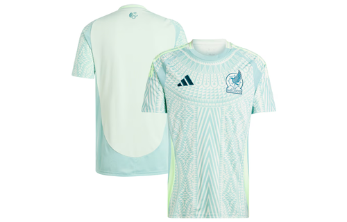 adidas Mexico FMF Copa America 2024 Away Jersey - Linen Green