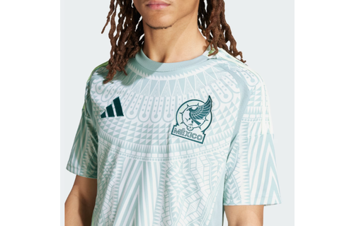 adidas Mexico FMF Copa America 2024 Away Jersey - Linen Green