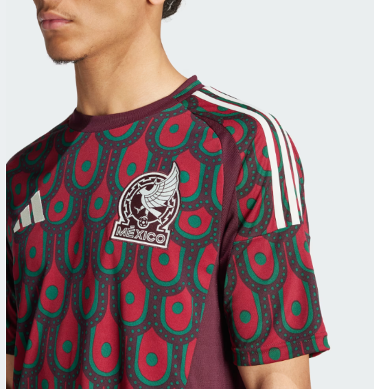 adidas Mexico FMF Copa America 2024 Home Jersey - Burgundy/Multi