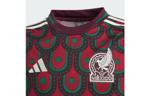 adidas Mexico FMF Copa America 2024 Home Jersey - Burgundy/Multi